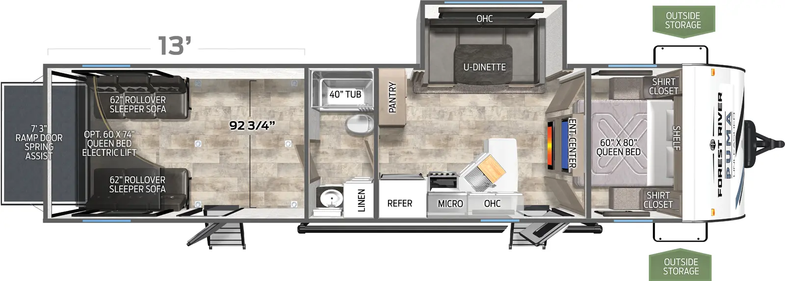 Puma Unleashed 29TH Floorplan